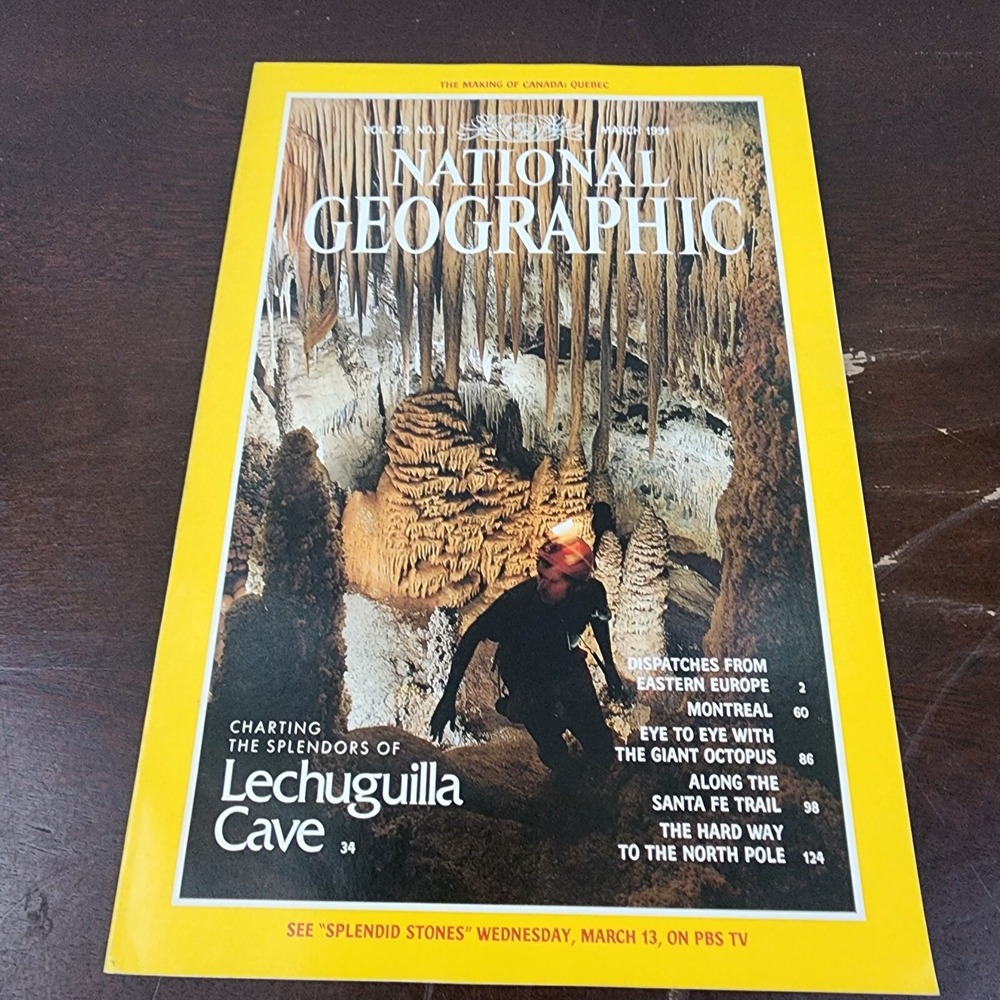 National Geographic Magazine March 1991 No Map - Picture 1 of 3